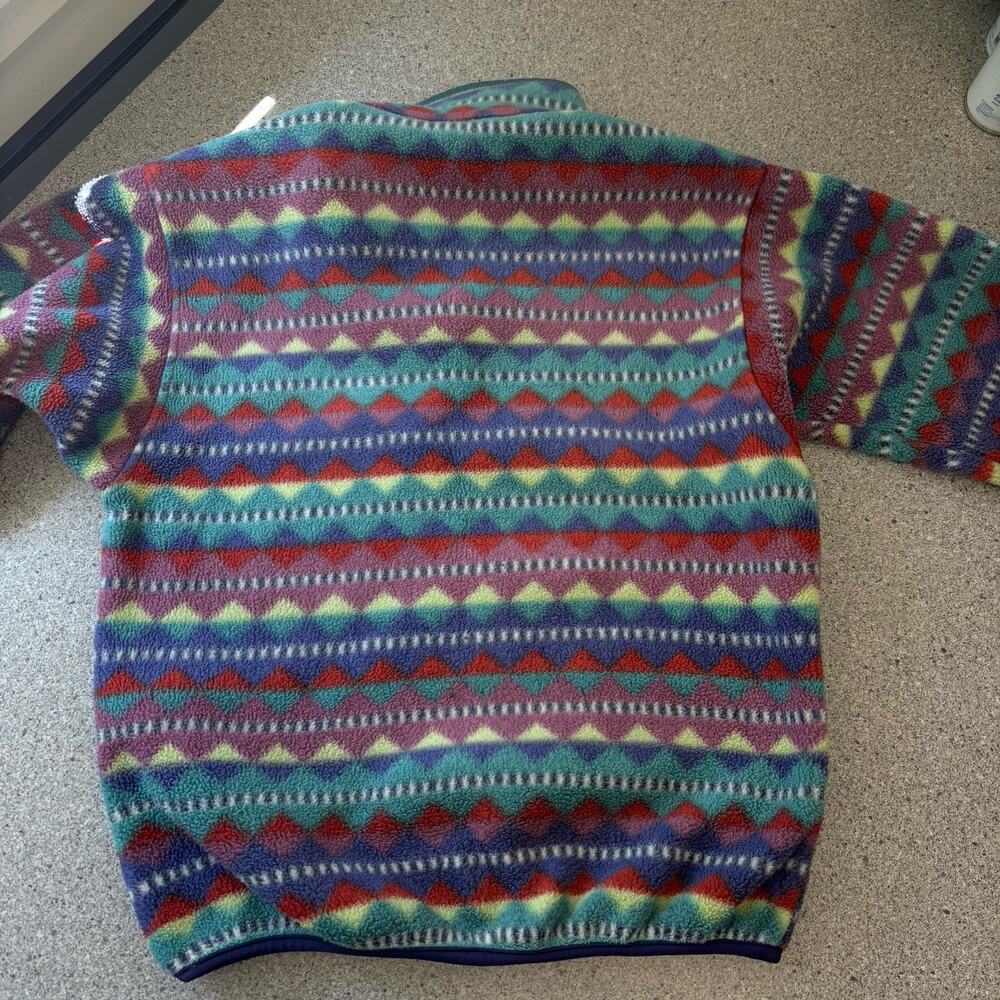 Patagonia Aztec Fleece Jacket Snap T Pullover Synchilla XS Vintage Made In USA - Picture 14 of 16